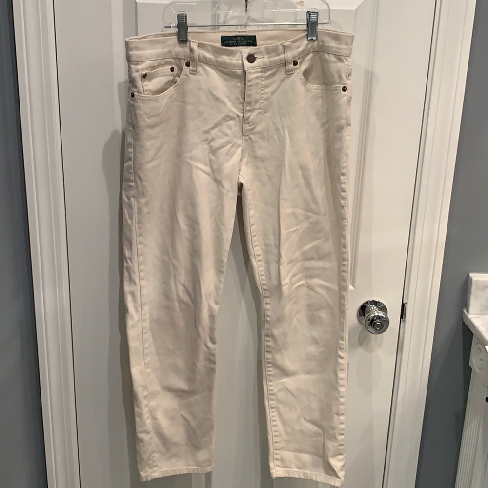 Ralph Lauren cream jeans